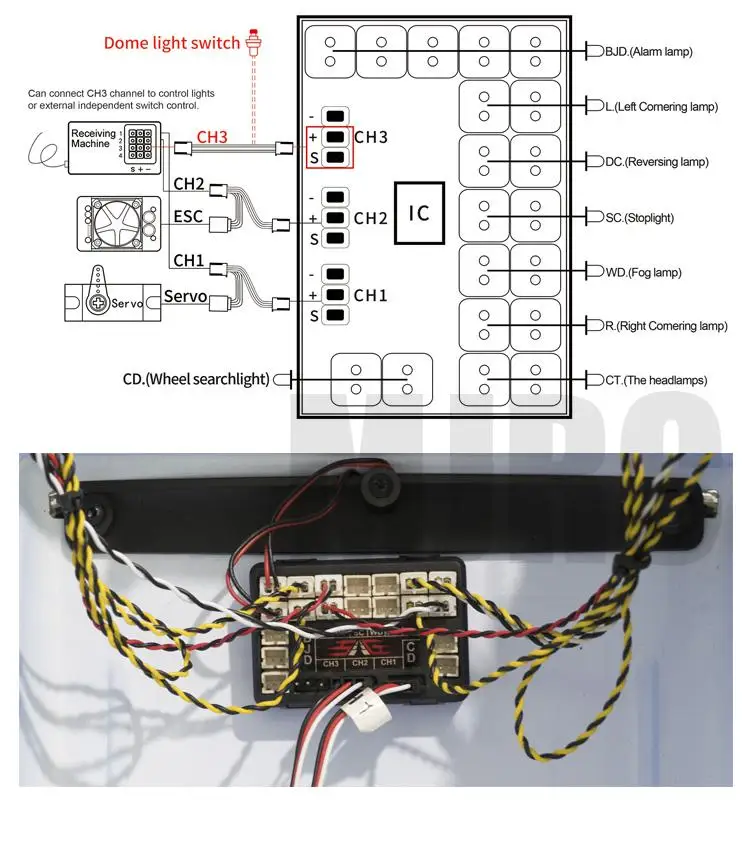 Tanie Nadaje się do 1 10 symulacji samochodów wspinaczkowy TRAXXAS TRX 4 G500 specjalne światła TRX4 G500 powiązania światła grupa reflektory reflektory dachowe