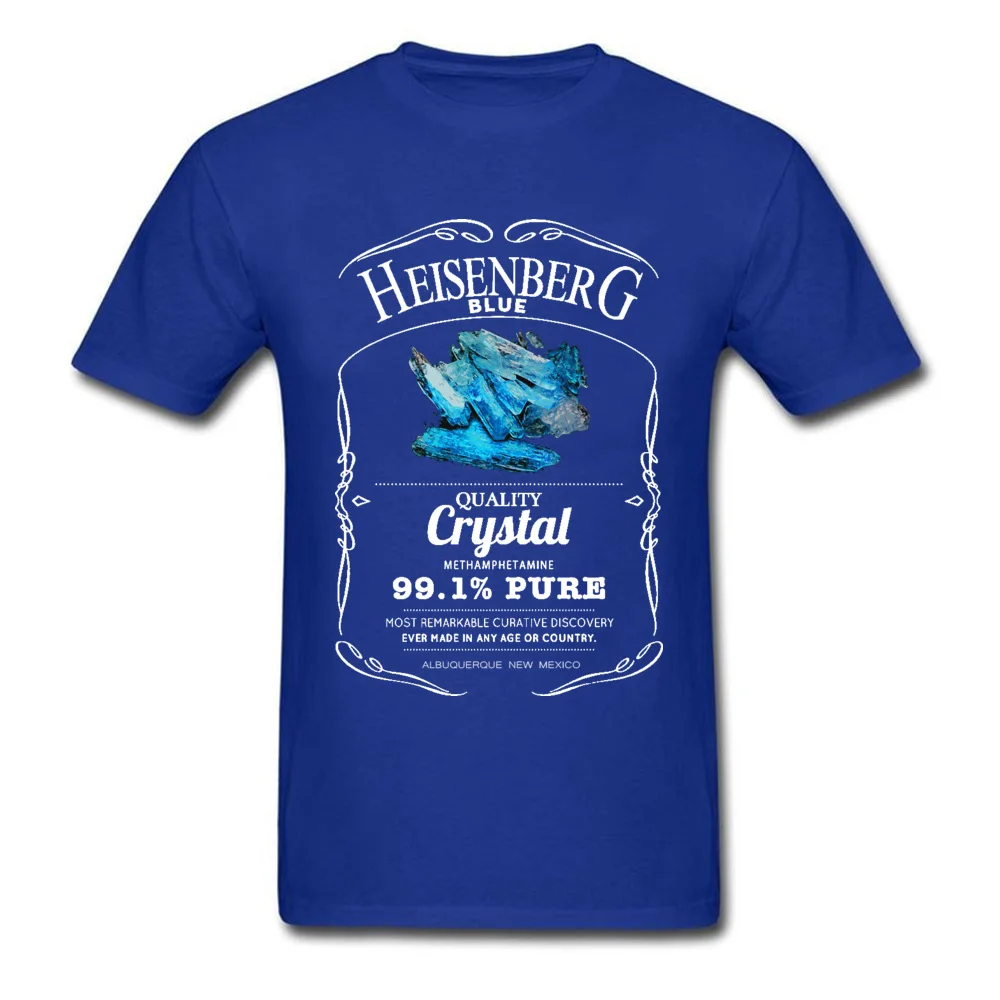 Breaking-Bad--Heisenberg-Blue-99 Summer Lovers Day All Cotton O-Neck Men Tops Shirts Tshirts Special Short Sleeve T-shirts Breaking-Bad--Heisenberg-Blue-99 blue