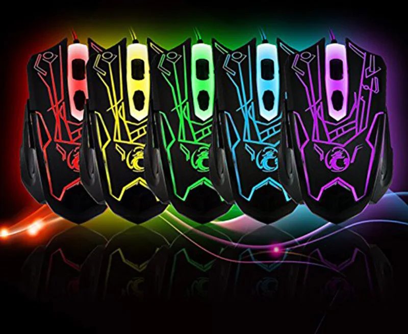 Hot Sell X6 USB Wired Optical Computer Gaming Mouse 6 Buttons E-Sports For Mouse Gamer High Quality Game Mice