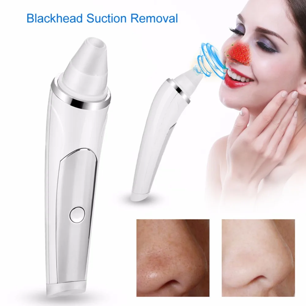Electric Silicone Suction Head Vacuum Blackhead Removal Acne Suction