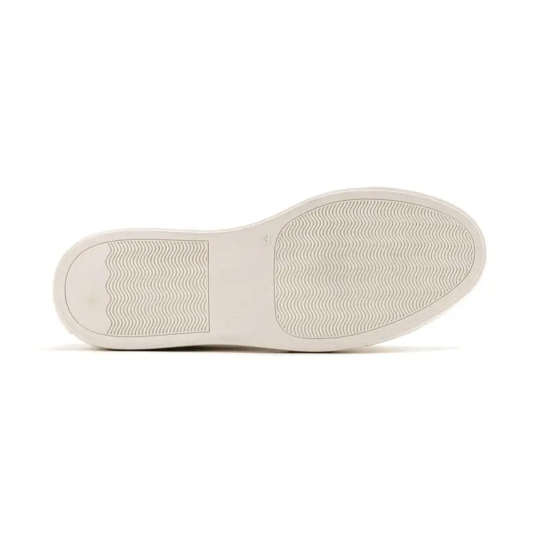 Pisos Calidad Cuero Zapatillas Hecha Masculino De Zapatos Impresión Los Mano Hombres Moda Adulto White Tenis A Genuino Costura Alta 6Sf1gf