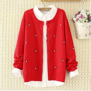

HSPL Plus Size Fashion Women Cardigan Knitted Sweater Coat Outwear Autumn 2018 New Arrival Oversize Open Cardigans Knitwear