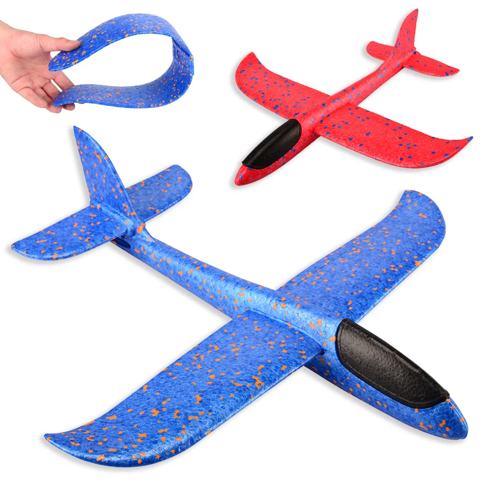 

Hand Throw EPP Foam Airplane Outdoor Launch Flying Glider Plane Model Toys Interesting Game Kids Children Gift Toys