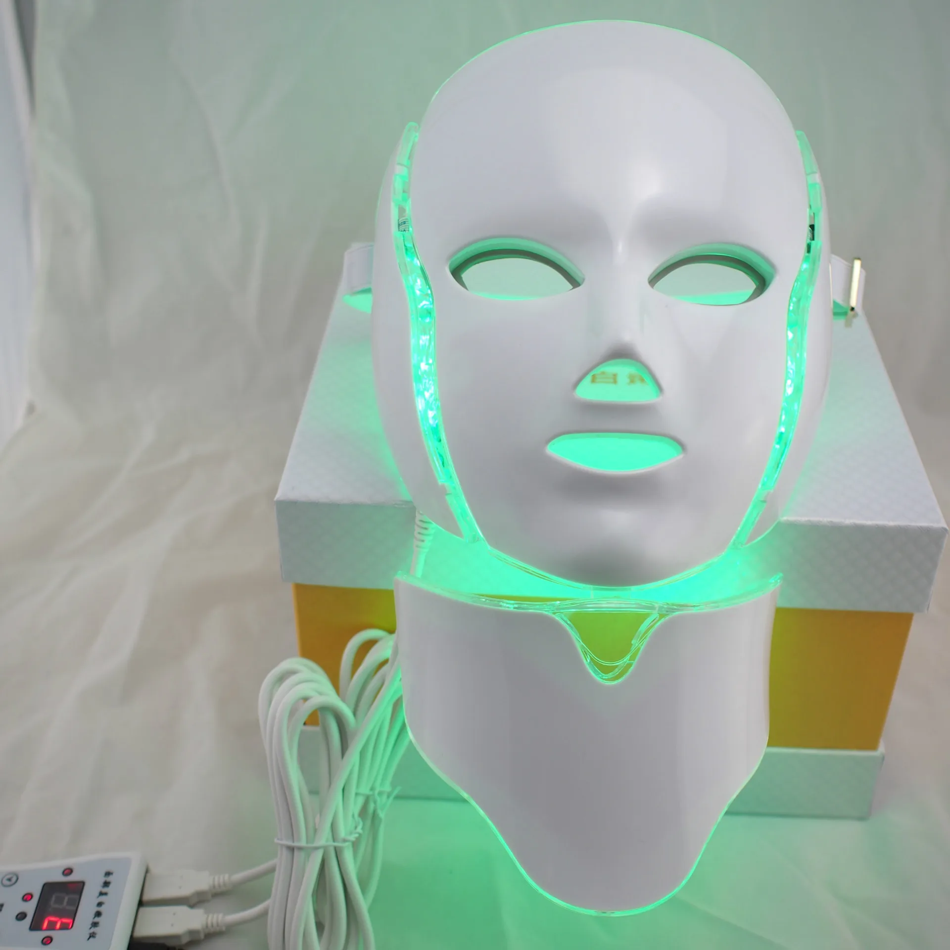 7 colour colourful LED Beauty Mask photoactive hairdressing apparatus no needle beauty mask face massager 7 colour colourful LED Beauty Mask photoactive hairdressing apparatus no needle beauty mask face massager