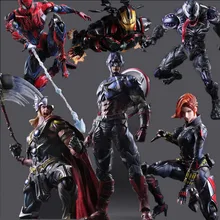 Superhero Play Arts Kai Action Figure Spiderman Iron Man Vemon Thor Captain America Collectible Model Toy Anime Avenger Playarts Superhero Play Arts Kai Action Figure Spiderman Iron Man Vemon Thor Captain America Collectible Model Toy Anime Avenger Playarts