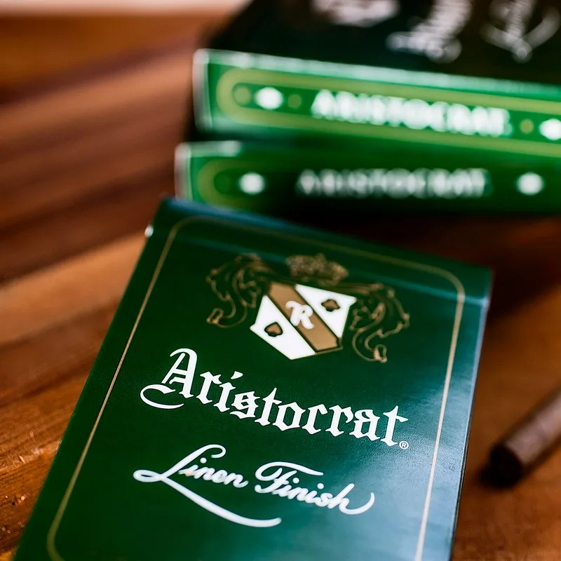 

Aristocrat Linen Finish Green Playing Cards Deck Brand New Sealed Magic Props Magic Tricks
