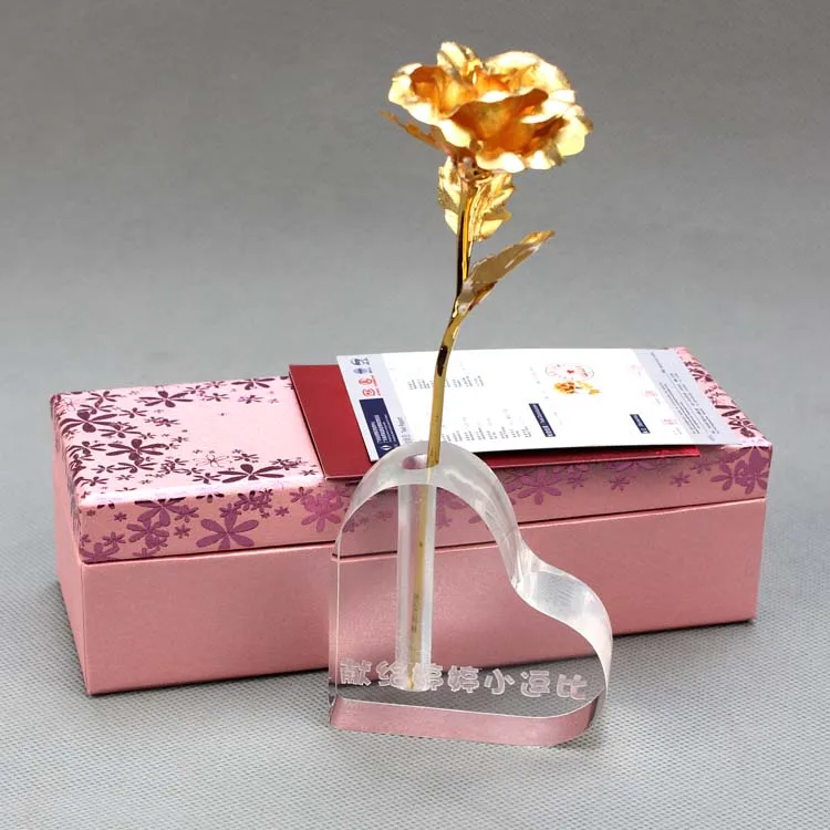 24k Gold Roses Valentines Day Gift Ideas To Send Men And Women Friends Birthday Gift Diy Lettering Base Gift Figurine Giftgift Grandma Aliexpress