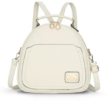 Hot Sale Lolita Style Pu Leather Women Backpack High Quality Polyester Shoulder Bags Famous Lady Black Embossing Bag Clutch m747