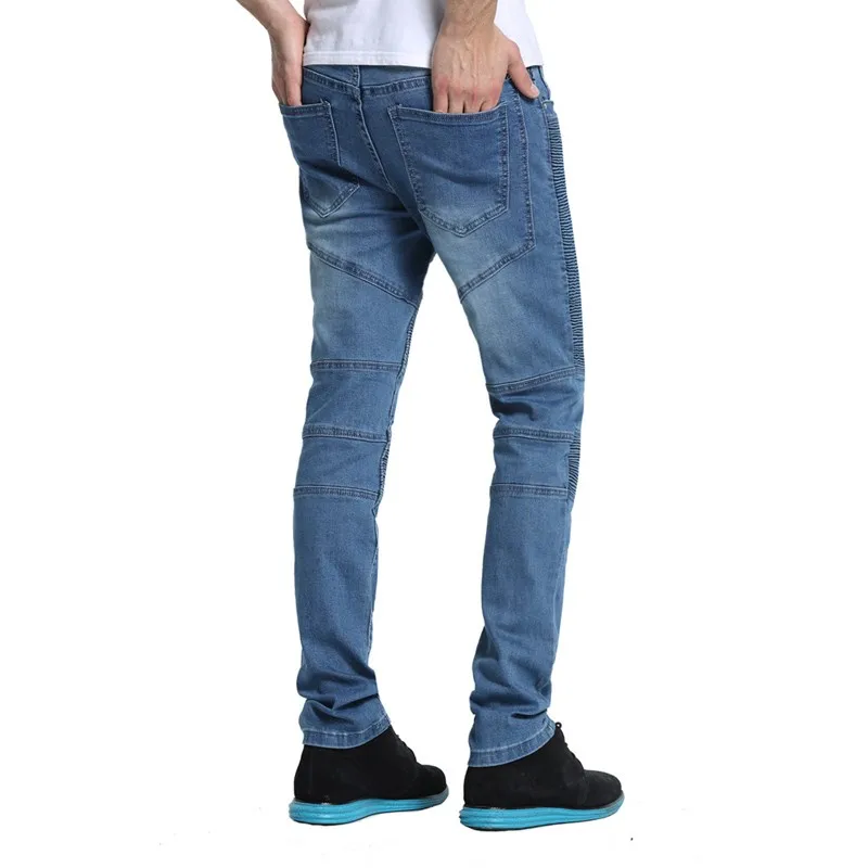 Мужские джинсы, Мужские обтягивающие джинсы, байкерские джинсы, джинсы в стиле хип-хоп для мужчин Y2038
