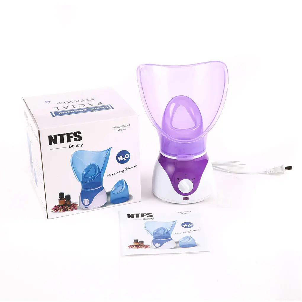

TOP Facial Steamer SPA Nose Face Sprayer Mist Moisturizing Pore Cleaner Aromatherapy Skin Care Deep Cleaning Machine EU Plug