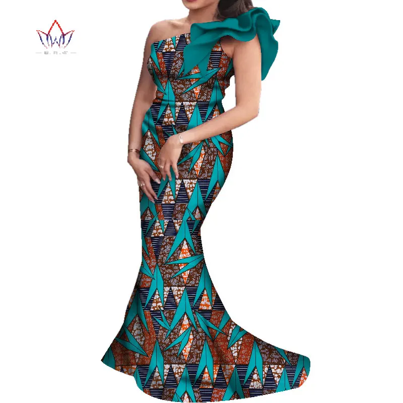 

African Dress for Women summer Vintage Maxi long-party-dress Dashiki sexy & club african riche bazin Femme Plus Size WY4001
