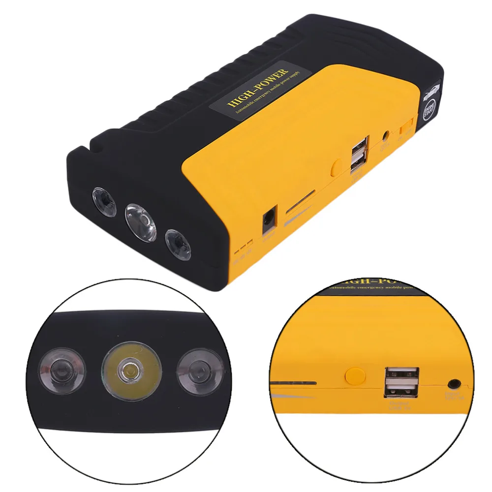 68000mah 400A Multifunctional Portable Car Auto Emergency Start Car Jump Starter Power Bank With Three Lights Engine Booster