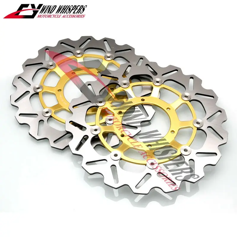 

Motorcycle Front Rear Brake Disc Rotor For Honda CBR600 CBR 600 F4I SPORT 2001-2007 02 03 04 05 06 Gold