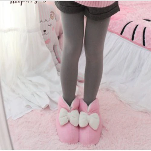 bedroom slippers cute house slippers cute women warm bowknot plush
