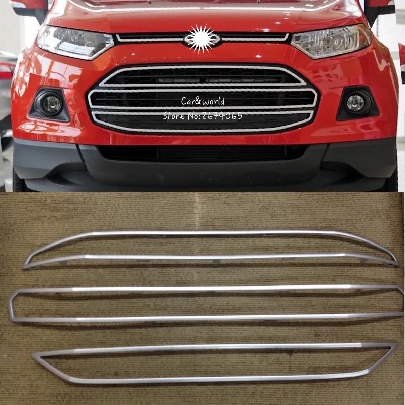 Передняя крышка гриля для Ford Ecosport Большая отделка решетки радиатора защита