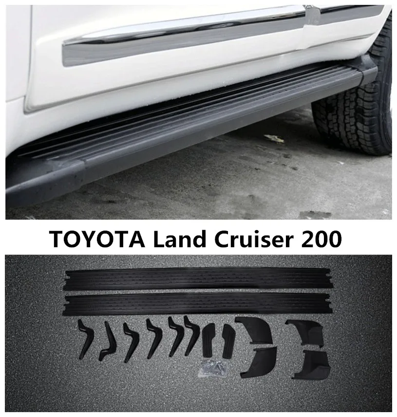 

For TOYOTA Land Cruiser 200 2008-2018 Running Boards Side Step Bar Pedals Nerf Bars High Quality Car Modification Accessories