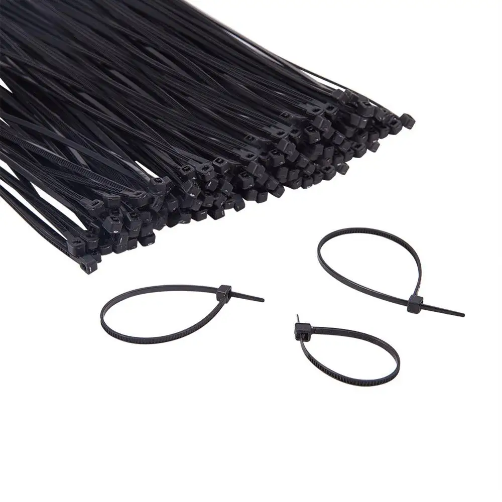 100 шт самоблокирующиеся пластиковые нейлоновые кабельные стяжки крепежные Петли Кабеля различные спецификации