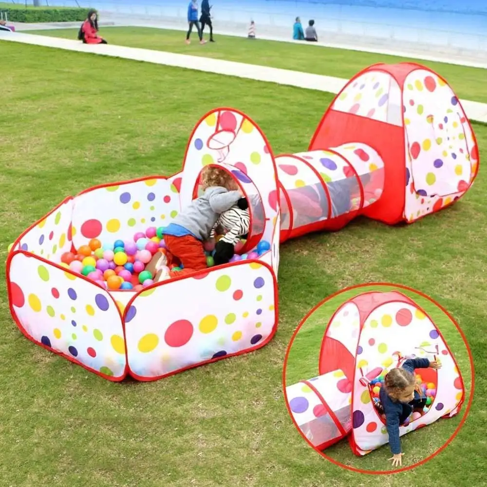 

3pc/Set Baby Playpen Tunnel House Children Crocks kids Toys Baby Ball Pit Pool Tent for Children Toy Ball Pool Ocean Ball Toys