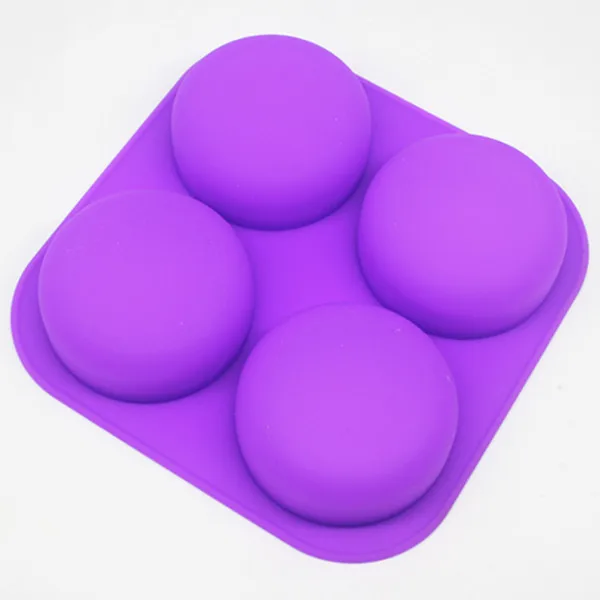 

round DIY moon cake shape silicone soap mold jelly pudding chocolate molds