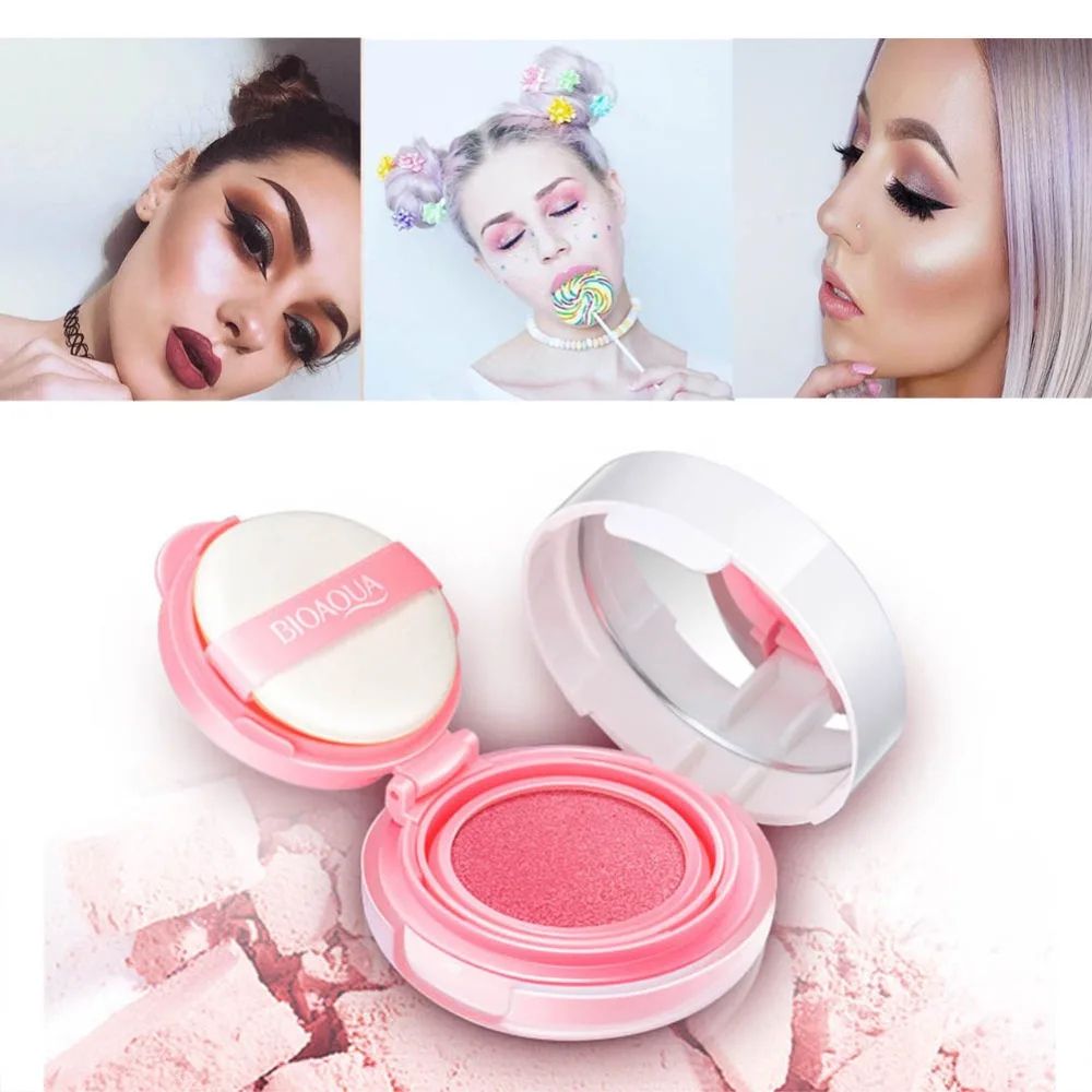 

Fashion Make Up Air Cushion Blush Makeup Blusher Palette Cheek Sleek Soft Powder Maquiagem Cosmetics
