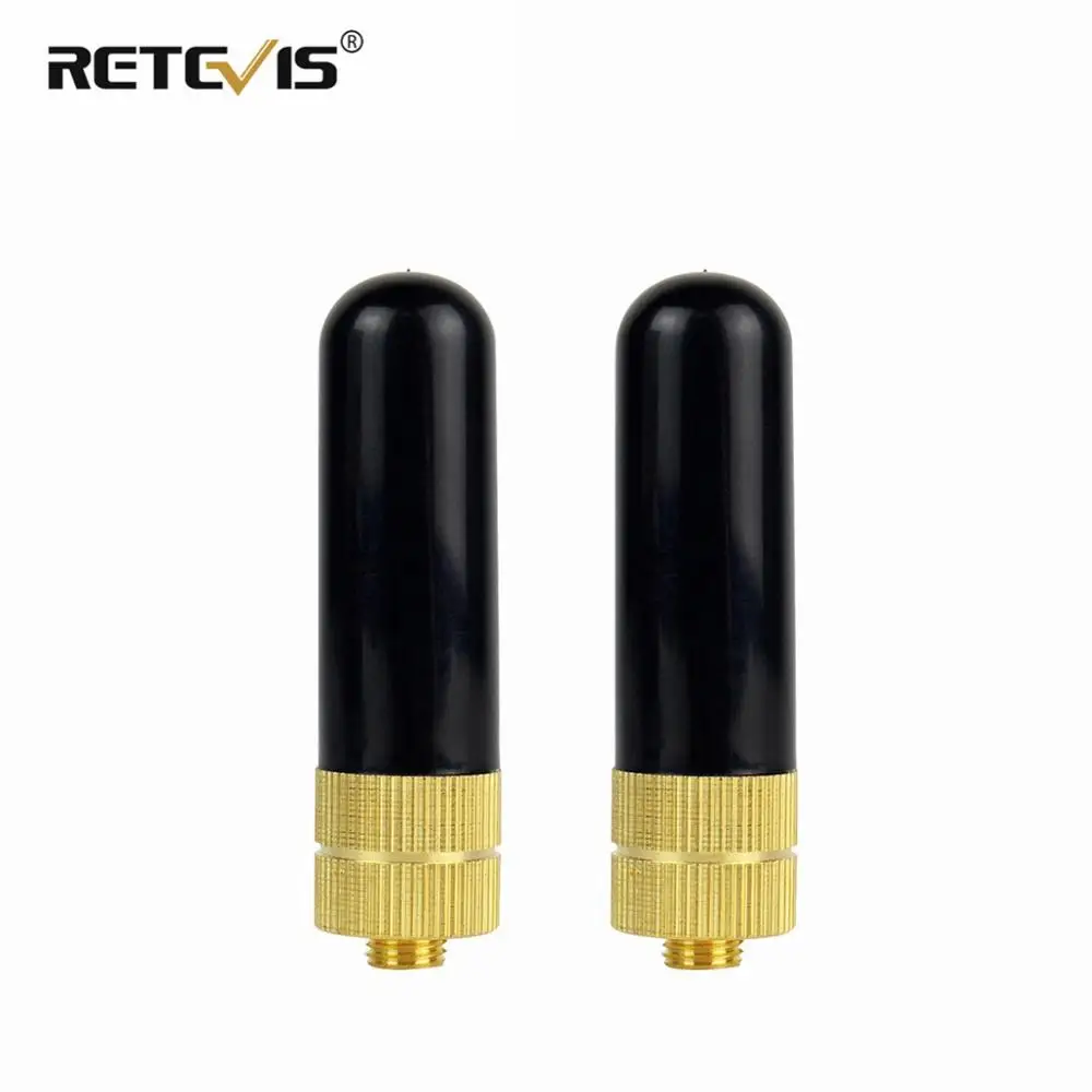 2 шт. Retevis RT-805S антенна УКВ, СКВ SMA-F короткие антенна для Kenwood Baofeng UV-5R BF-888S Retevis H777 RT-5R UV-82 для Puxing