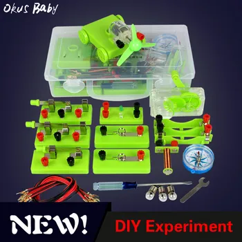 

2019 Newest Physical Electricity Experiment Box Door Electrical Circuit Experiment Set Science Education Toy