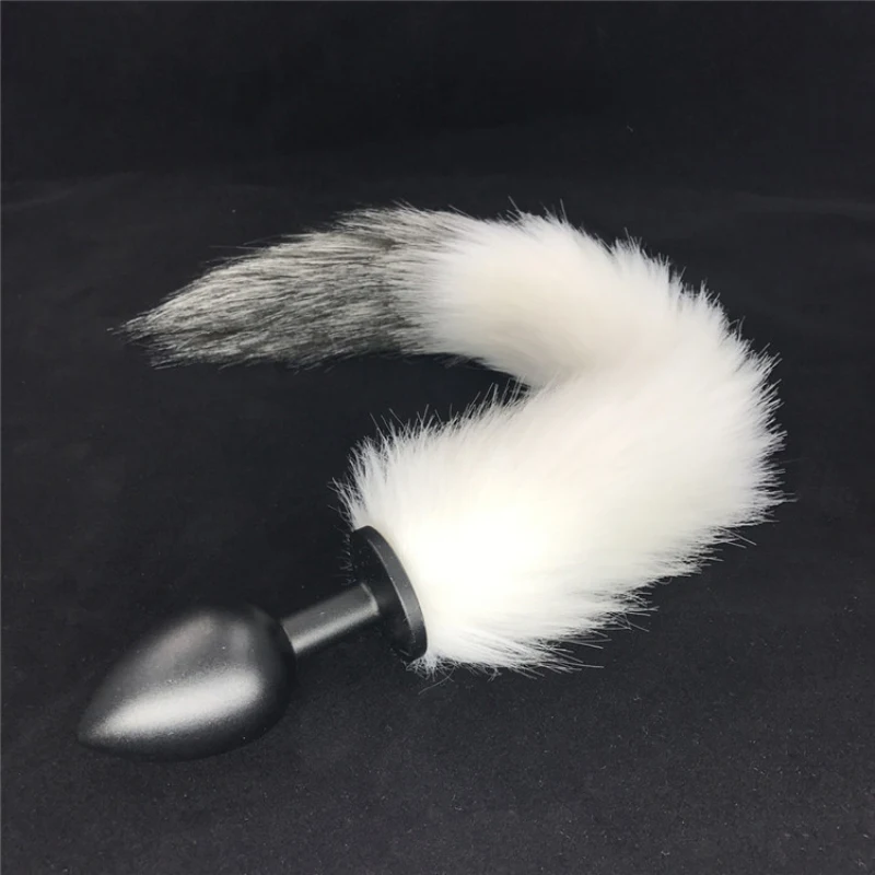 Anal Plug Metal Fox Tail Butt Plugs Anal Dilator Anus Stopper Plush