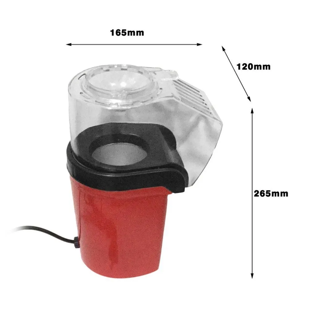 Мини Elektrische huishudelijke прибор для изготовления попкорна Automatische Rode попкорн Natuurlijke Popcorn thuisgebrik huishudeli