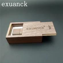 Exuanck настроить логотип грецкий орех дерево повернуть USB флешка 2,0 Memory Stick 4ГБ 8ГБ 16ГБ 32ГБ 64ГБ(30 шт. свободный логотип