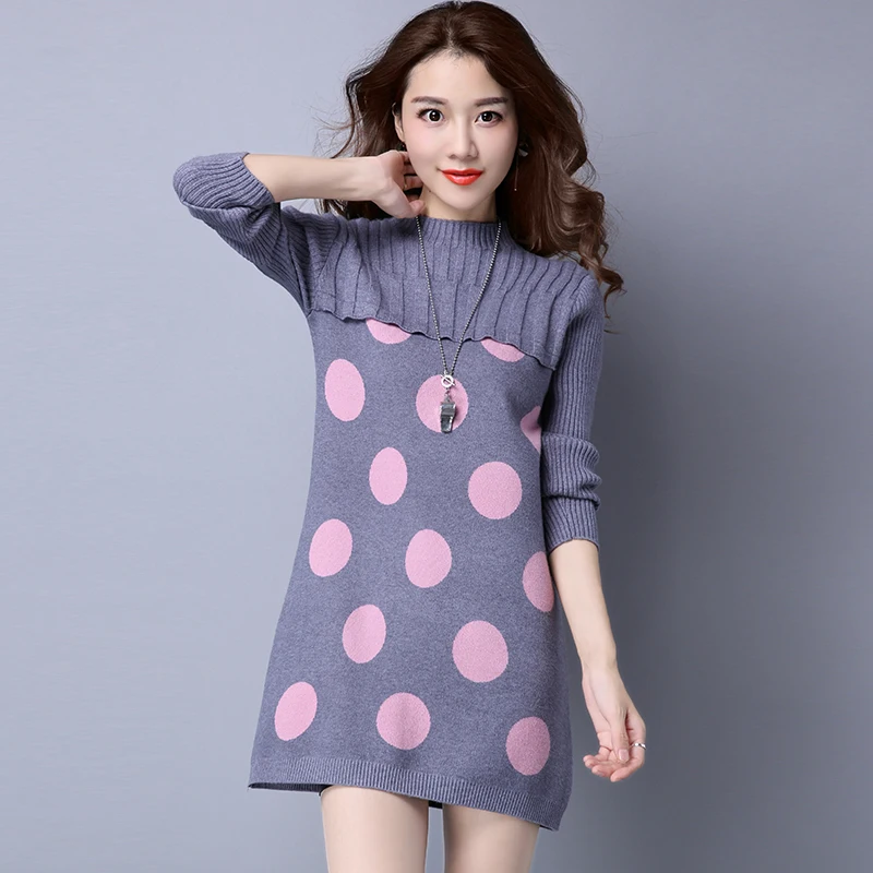 polka dot jumper dress