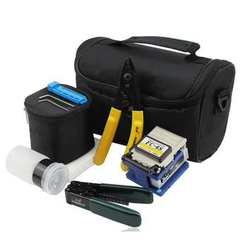 

7pcs/set FTTH Fiber Optic Tool Kit with Fiber Cleaver FC-6S Cutter and Fiber Optic Strippers and Cleaning Wipes