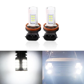 

2x H11 High Power Led Driving Fog Light Bulbs CAN-bus Reflector Mirror Design For Land Rover Discovery 3 2009
