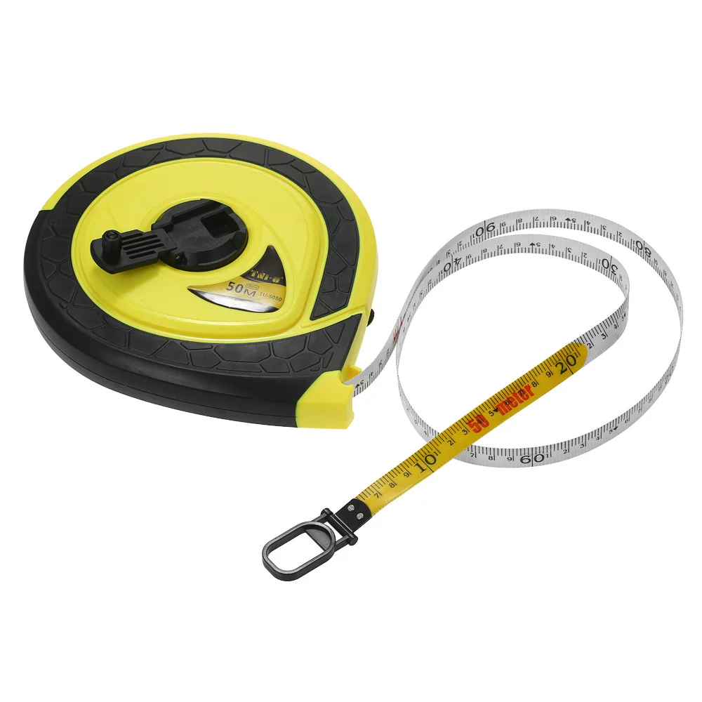 Ruler Tape Measure 30/50m Fiberglass Measuring Ruler Double Sided Scale