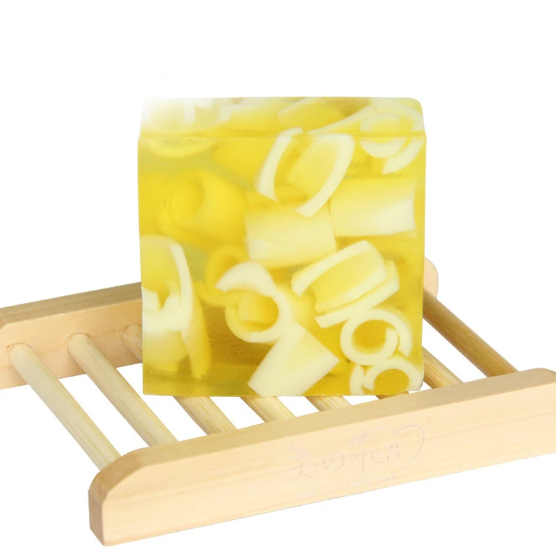 

Handmade Soap Skin Cleansing Wash Hair Acne Treatment Remove Whelk Shrink Pore Face Care 100g 100% Natural Lemon Oil
