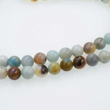 Амазонит Круглый зеленый круглый 8 мм/10 мм/12 мм 1" для изготовления ювелирных изделий DIY свободные бусы fppj бусины натуральный драгоценный камень