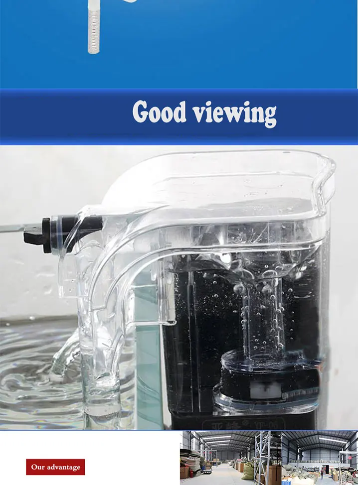 3 Вт подвесной внешний аквариумный фильтр для воды кислородный циркуляционный насос 3 в 1 украшение в виде водопада насос для аквариума