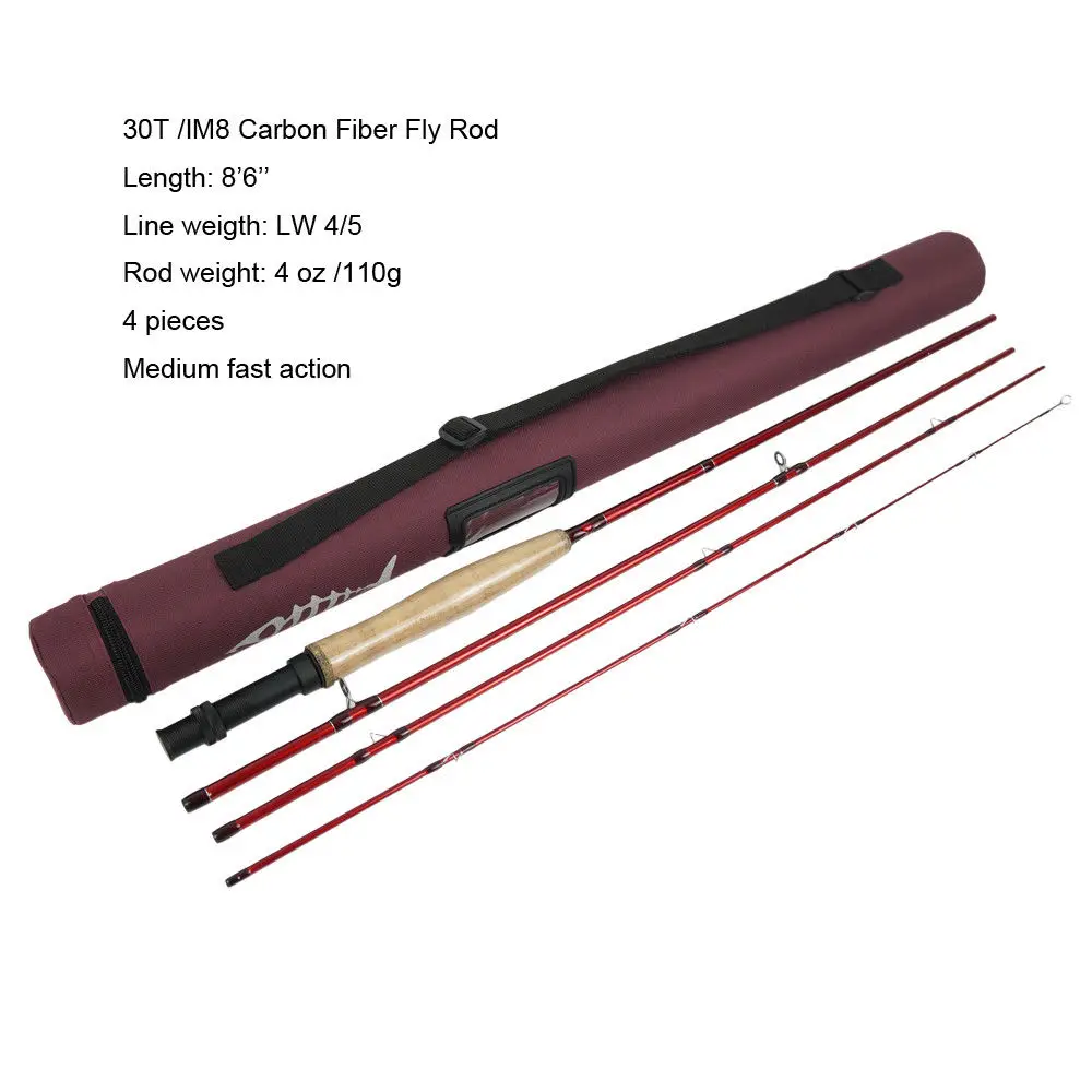 ventik IM8 Carbon Fiber Fly Fishing Rod 8'6'' 5wt/9'0''8wt/10'0''With Rod Tube 