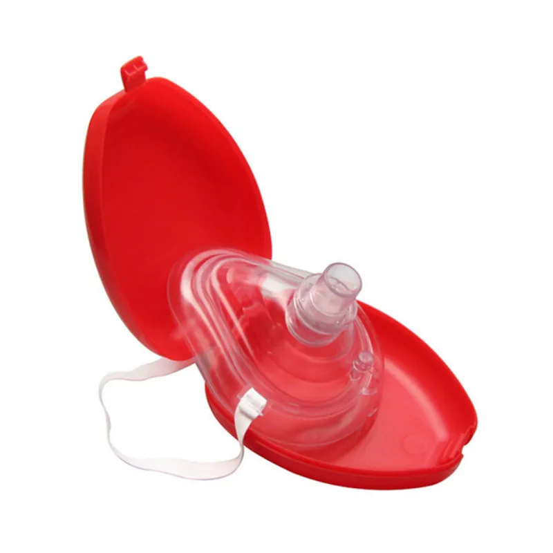 

CPR Resuscitator Rescue Emergency First Aid Masks CPR Breathing Mask Mouth Breath One-way Valve Tools