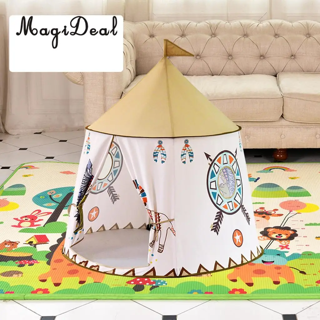 Folding Pop Up Play Tent Brick Wall Ball Pit Teepee Castle Tent Bedding Tent Kids Playhouse Garden Toy