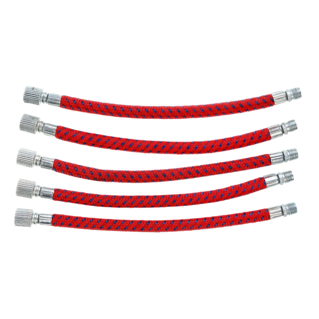 5Pcs Flexible Hose with Schrader Head MTB Road Tyre Bike Air Pump Inflator Replacement Extension Hose for Schrader Valve      