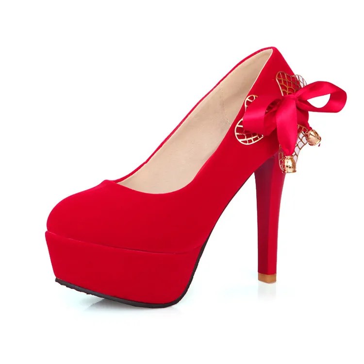 Коллекция ограниченное предложение большие размеры новые весенне-осенние женские туфли-лодочки женские туфли высокие каблуки искусственная кожа размеры 34-43 66-3 - Цвет: Красный