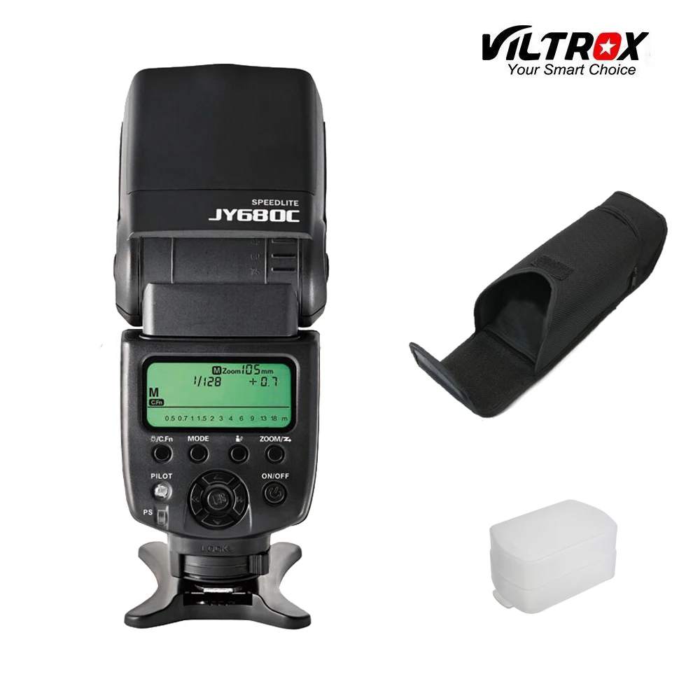 

Viltrox JY-680C Camera TTL Flash Speedlite + Flash Bag + Bounce Diffuser for Canon 1200D 760D 750D 700D 600D 70D 60D 5D2 DSLR