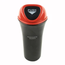 Хранение мусора для автомобиля, аксессуары для автомобиля, заднее сиденье, солнцезащитный козырек, корзина для мусора, бумажная корзина, красный цвет