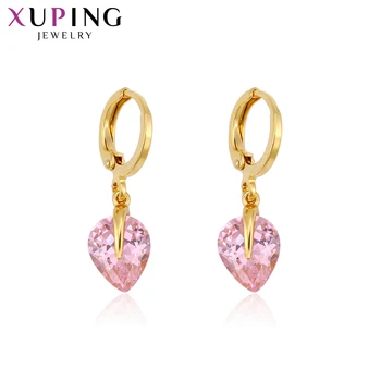 

Xuping Fashion Elegant Earrings Charm Style Pure Gold Color Plated Eardrops for Women Jewelry Thanksgiving Gift 94580