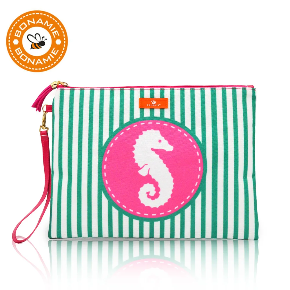 Buy BONAMIE Brand Women Beach Bag Handbag Girl Stripe