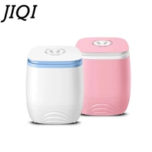 Electric mini clothes washing machine top loading semi-automatic 2.0kg garment washer+1.5kg dryer single tub drying 150W EU US