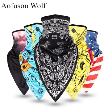 

3D Printed Triangular Bibs Mask Skiing Mask Snowboarding Windproof Cycling Hiking Motorcycle Riding Bicycle Funny Grimace Scarf
