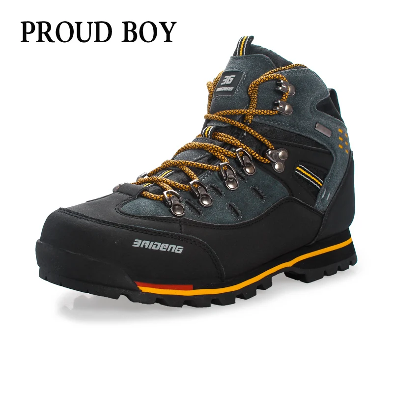 

Tactical Combat Army Boots non-slip wear sports climbing shoes Outdoor waterproof hiking leather Mountain Fishing Sneakers male