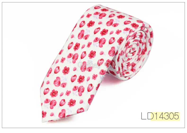 New Fashion Floral Retro Casual Suits Men's Slim Tie Printing Floral Pattern Ties For Men narrow  Cotton Necktie