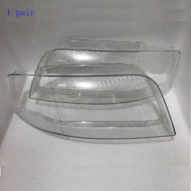 Cena Przednie reflektory reflektory szklana lampa powłoki powłoki lampy, przezroczysta pokrywa maski dla Audi A6 C5 2003 2005